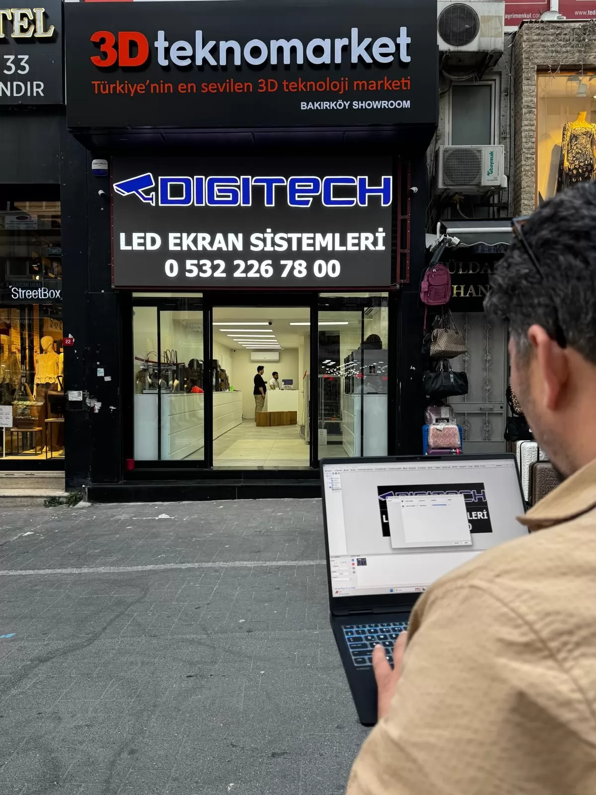 Led Ekran 3D Teknomarket projemiz